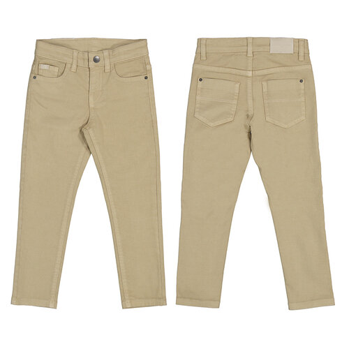 Mayoral Twill Skinny Fit Pants - Croissant - 3550