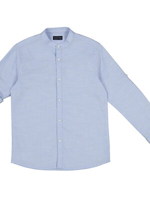 Mayoral Mao Collar Shirt - Lightblue - 6121