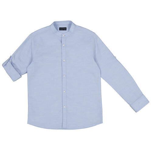 Mayoral Mao Collar Shirt - Lightblue - 6121