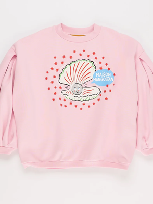 Maison Mangostan OYSTER SWEATSHIRT PINK