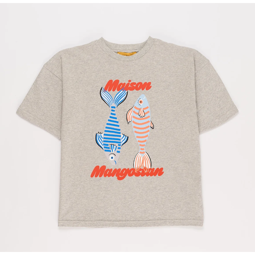 Maison Mangostan ANCHOVIES T-SHIRT GREY MELANGE