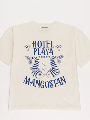 Maison Mangostan HOTEL PLAYA T-SHIRT CLOUDY WHITE