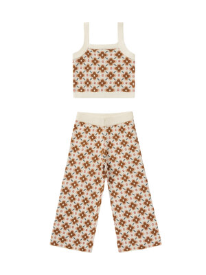 Rylee + Cru MOSAIC SET TOP EN BROEK