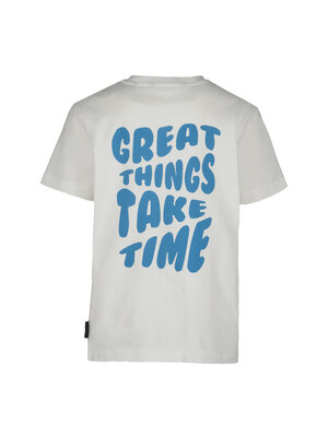 Airforce T-shirt - Great Things Take Time - White