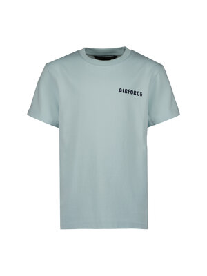 Airforce T-shirt - Great Things Take Time - Pastel Blue