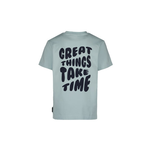 Airforce T-shirt - Great Things Take Time - Pastel Blue