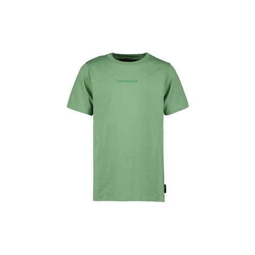 Airforce T-shirt - wording green frost