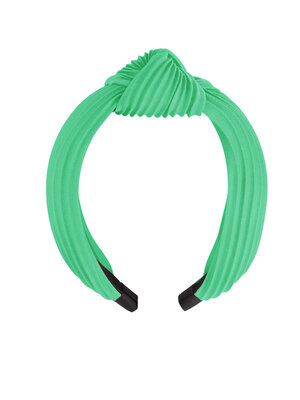 Haarband rib met knoop - Groen