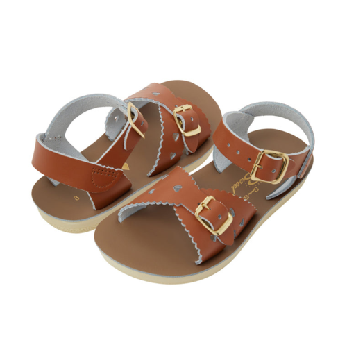 Saltwater Sandals Sweetheart child Tan