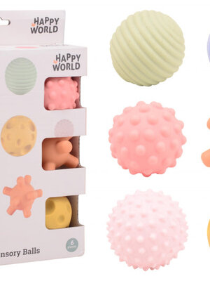 Happy World motoriek en zintuigballen (bioplastic)