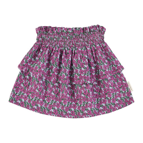 Piupiuchick Short skirt | Magenta flowers