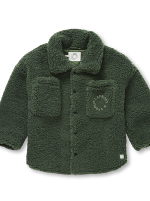 Sproet & Sprout TEDDY SHIRT JACKET - Evergreen