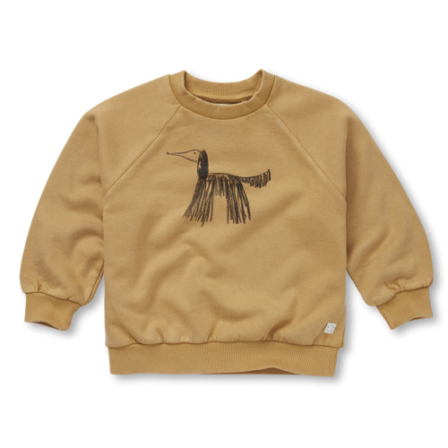 Sproet & Sprout SWEATSHIRT RAGLAN DOG - Light Mustard