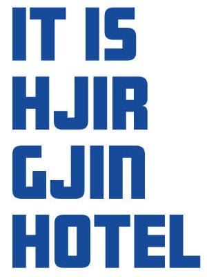 Nynstyles Poster HOTEL white blue Frisian