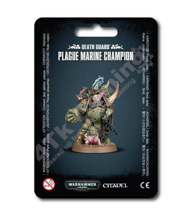 Warhammer 40000 Death Guard Plague Marine Champion