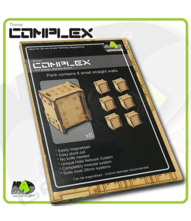 MAD Gaming Terrain Small Straight Wall Sections Set