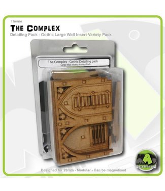 MAD Gaming Terrain Gothic Large Wall Detailing Insert Variety Pack