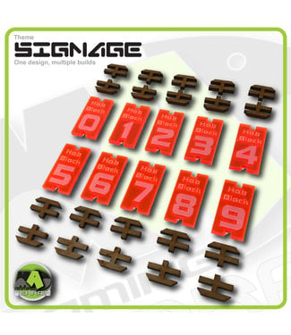 MAD Gaming Terrain Number Signage