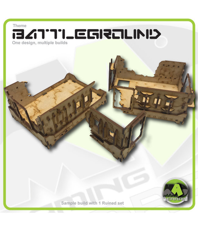 MAD Gaming Terrain Ruined Hab Block - Standard