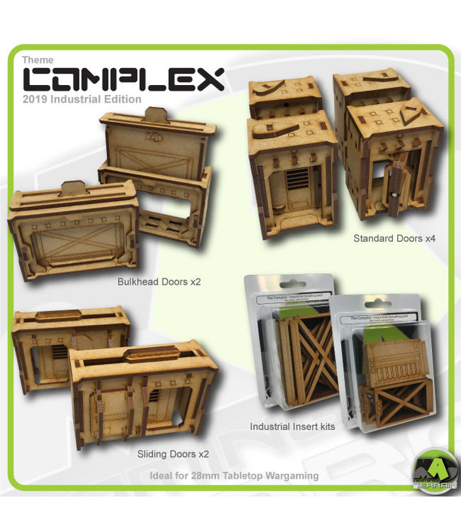 MAD Gaming Terrain Large Complex Bundle - Industrial Themed 2019ed