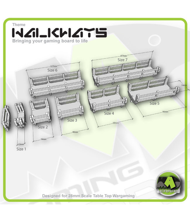 MAD Gaming Terrain Walkways - Expansion set
