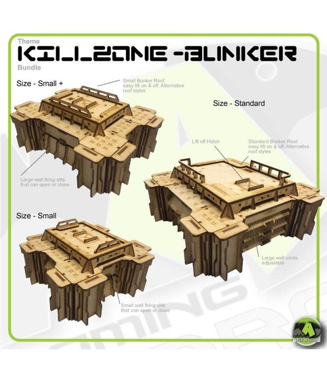 MAD Gaming Terrain Killzone - Bunker defence line