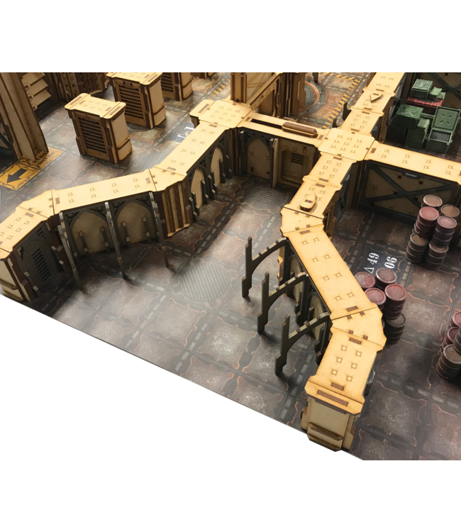 MAD Gaming Terrain 45 Degree Wall Part