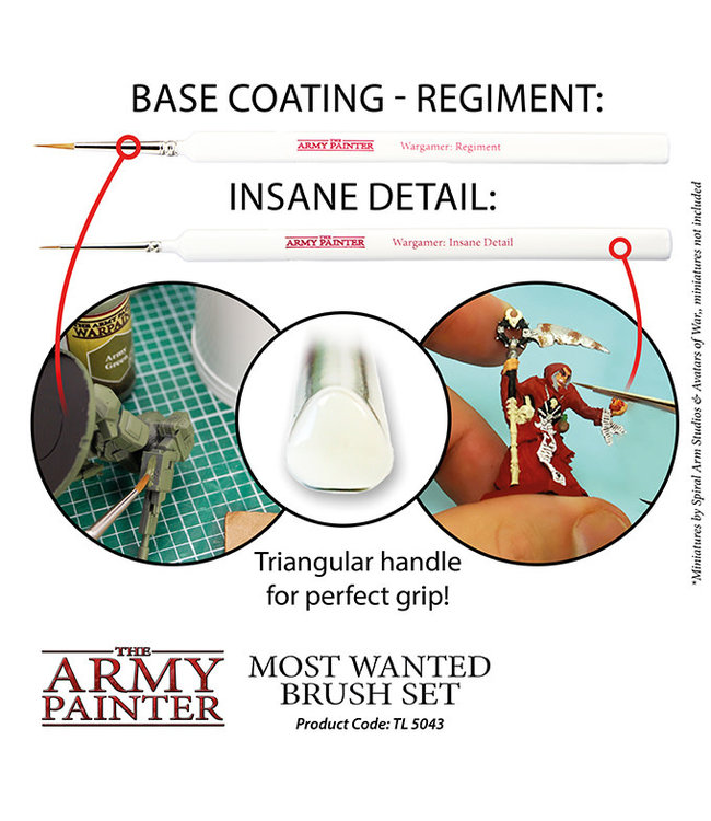 Army Painter Core Most Wanted Brush Set