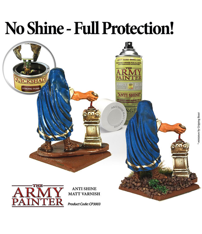 Army Painter Base Primer - Anti-Shine, Matt Varnish