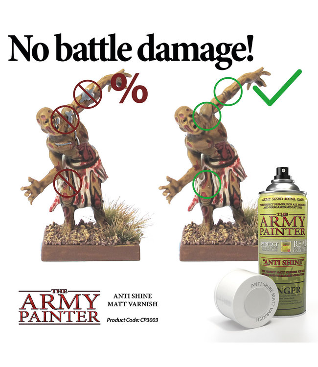 Army Painter Base Primer - Anti-Shine, Matt Varnish