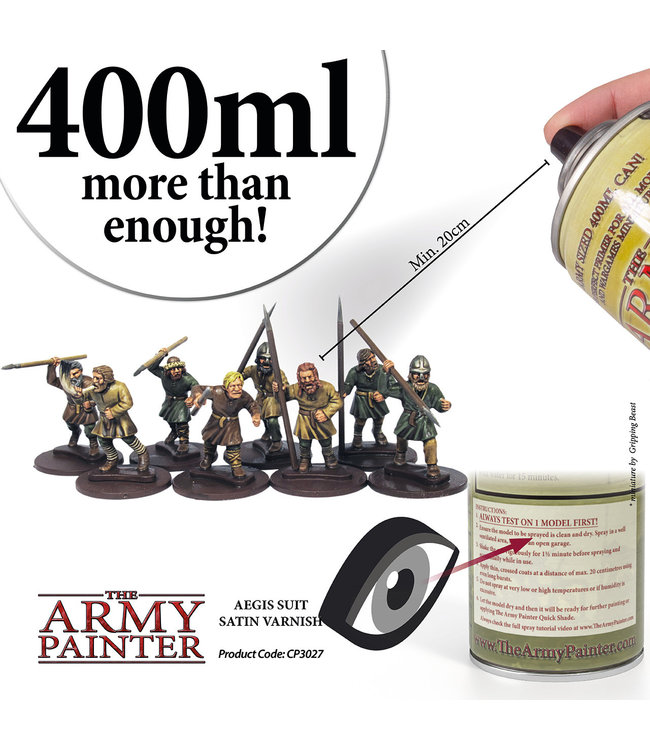 Army Painter Base Primer - Aegis Suit Satin Varnish