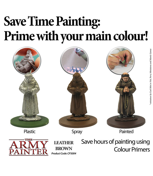 Army Painter Colour Primer - Leather Brown