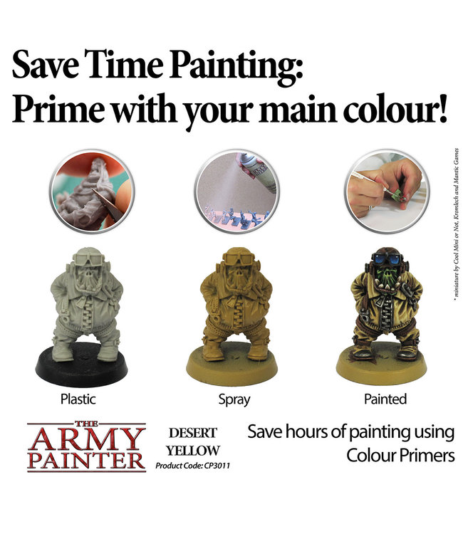 Army Painter Colour Primer - Desert Yellow