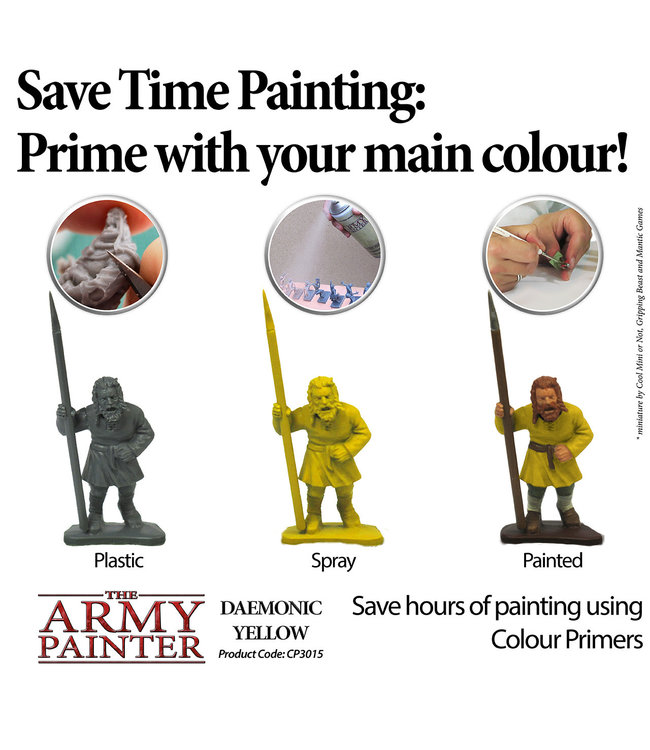 Army Painter Colour Primer - Daemonic Yellow