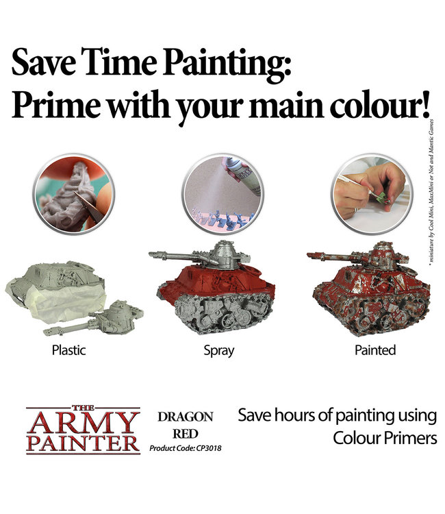 Army Painter Colour Primer - Dragon Red