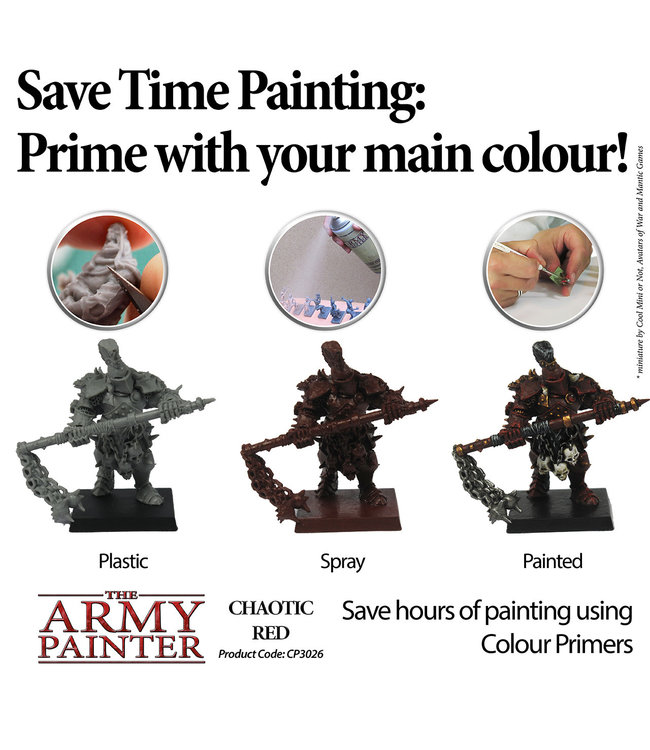 Army Painter Colour Primer - Chaotic Red