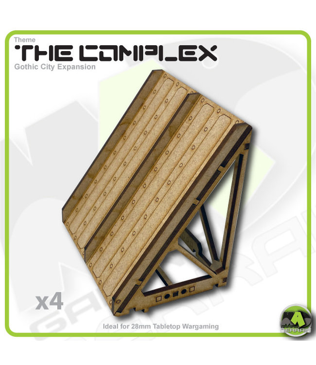 MAD Gaming Terrain Gothic City Sloping Roof Pack-A