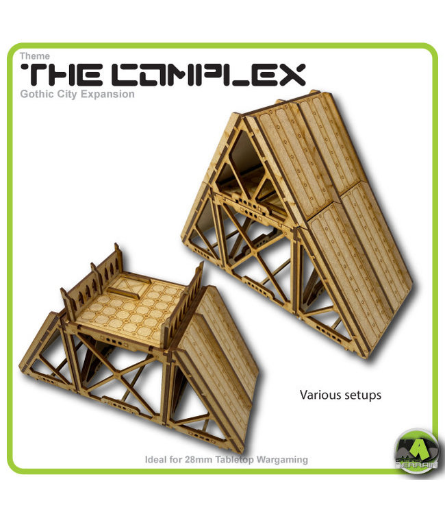 MAD Gaming Terrain Gothic City Sloping Roof Pack-B