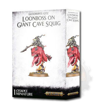 Age Of Sigmar Gloomspits Gitz Loonboss On Giant Cave Squig