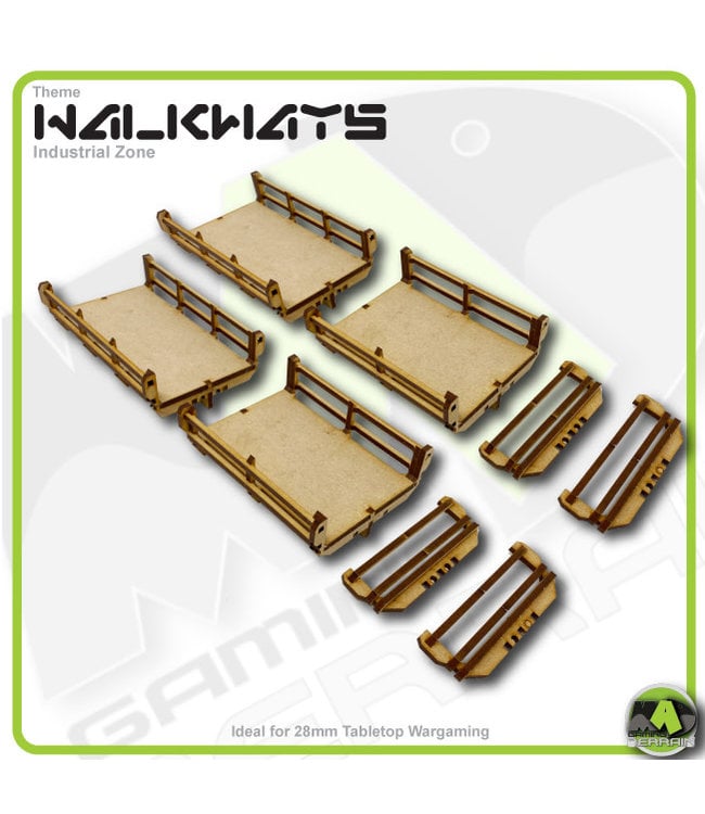 MAD Gaming Terrain Walkways - Wide Walkway Straight Set