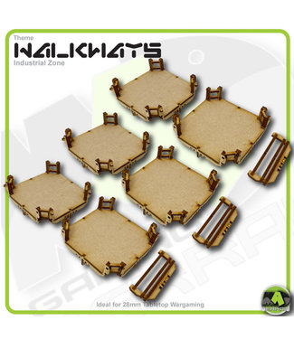 MAD Gaming Terrain Walkways - Wide Walkways Cross Sections Set