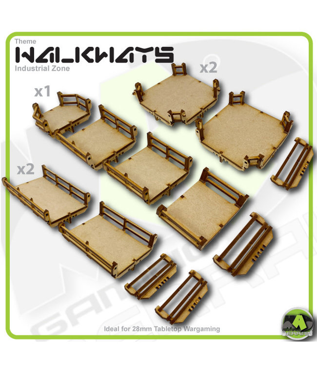 MAD Gaming Terrain Walkways - Wide Walkway Pack