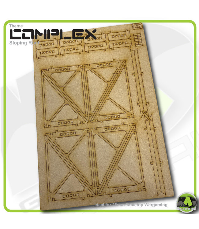 MAD Gaming Terrain Gothic City Sloping Roof Pack-A