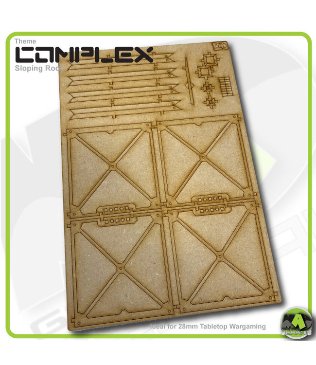 MAD Gaming Terrain Gothic City Sloping Roof Pack-A