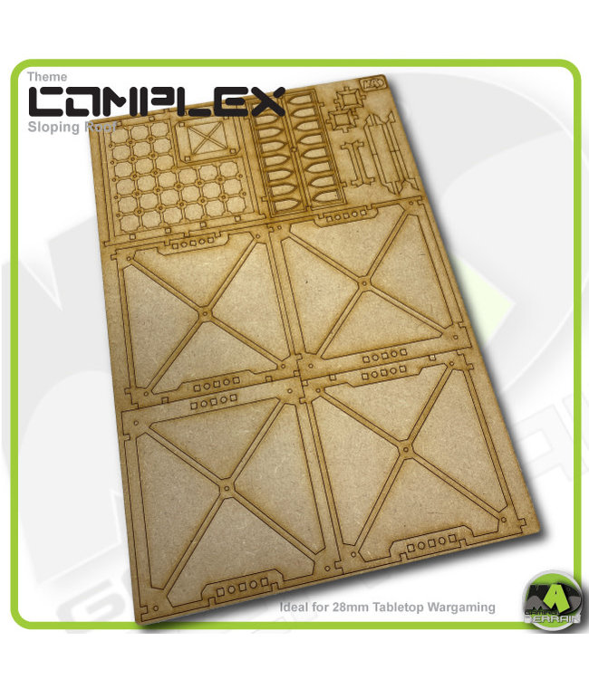 MAD Gaming Terrain Gothic City Sloping Roof Pack-B