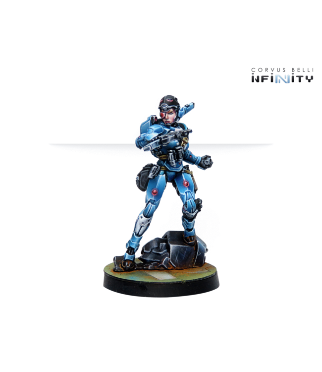 Infinity Patsy Garnett, Orc Troops Varuna Div. NCO (Submachine Gun)