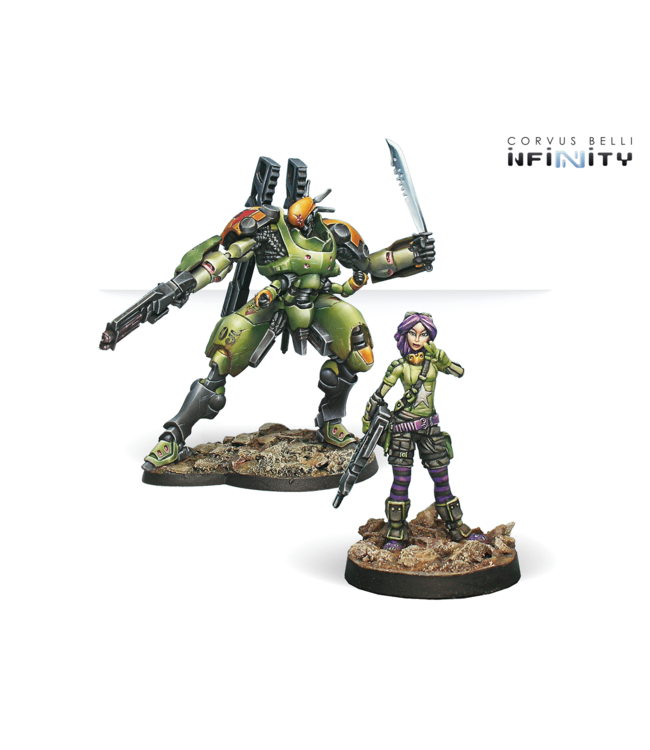 Infinity Scarface & Cordelia. Armored Mercenary Team