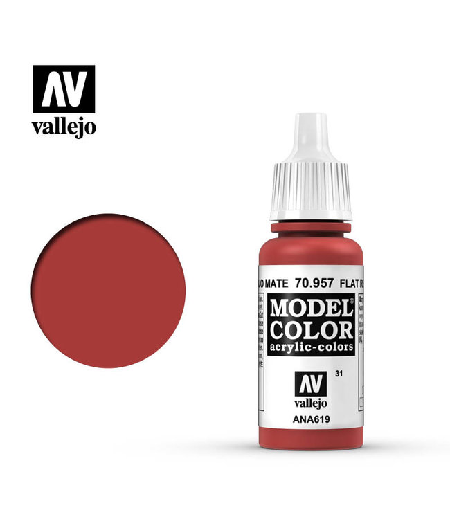 Vallejo Model Colour - Flat Red