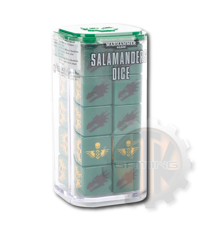 Warhammer 40000 *Salamanders Dice Set