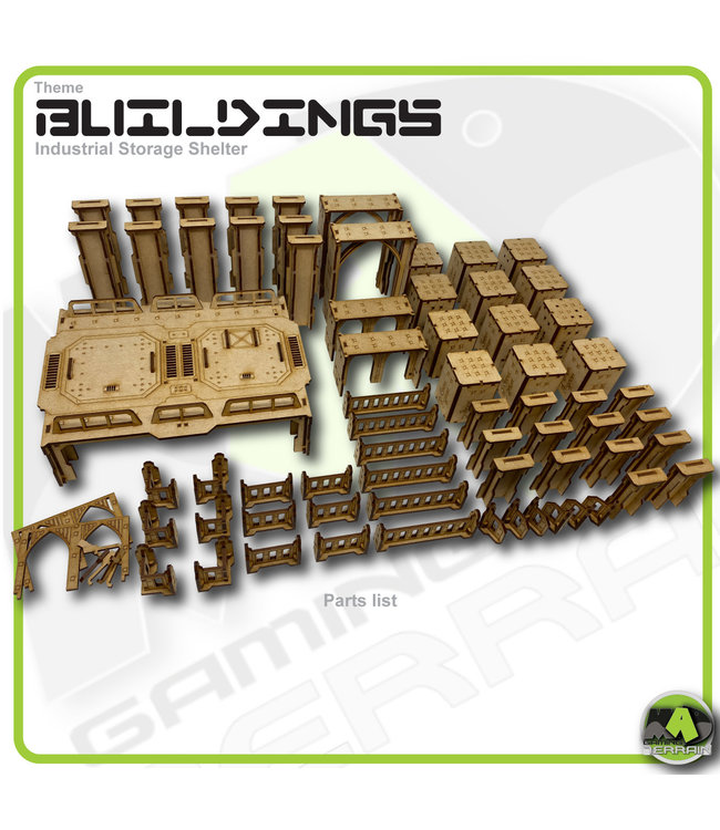 MAD Gaming Terrain Industrial Storage Shelter